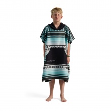 Nomadix Poncho Baja mit Kapuze (weich, schnelltrocknend, kein haften von Sand/ Tierhaaren) blau 89x79cm Kinder